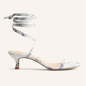 Reformation Carina Lace Up Mid Heel Sandal